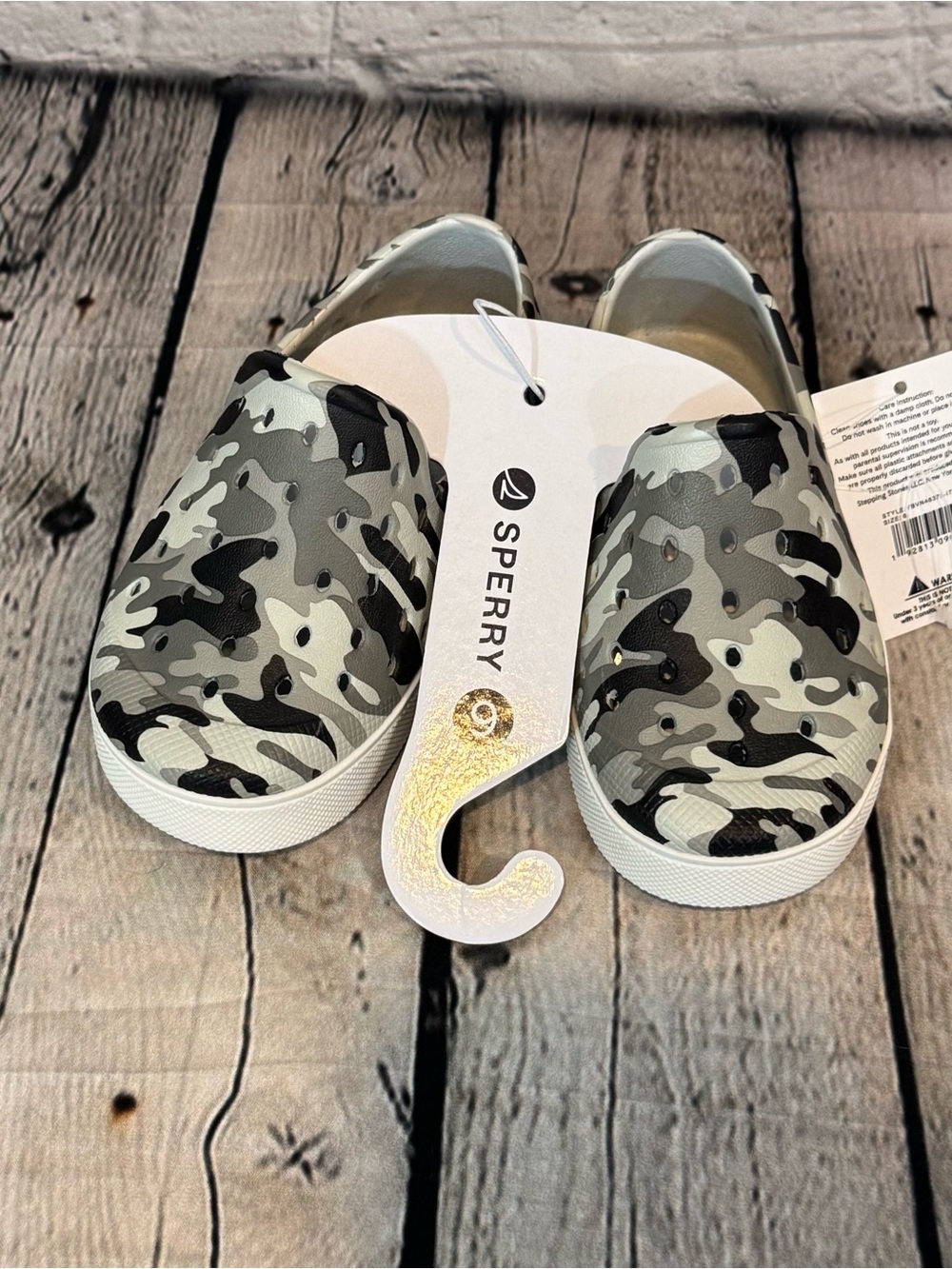 Sperry Camo Pattern Toddler Shoes
